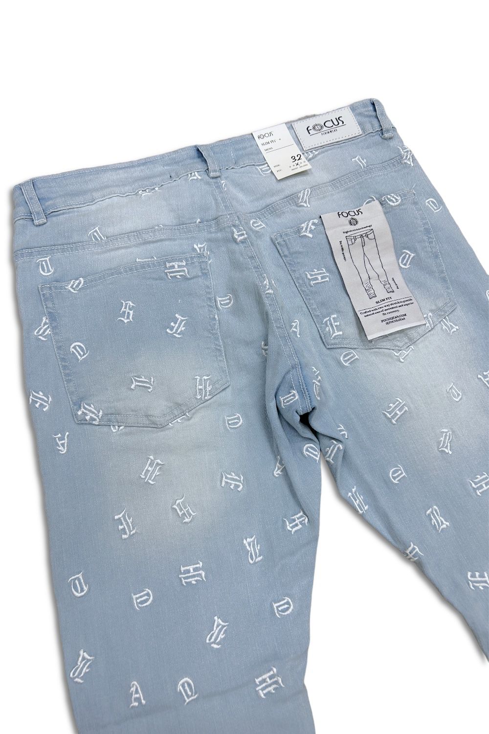 Focus Jean Set - Puzzled - Sky Blue