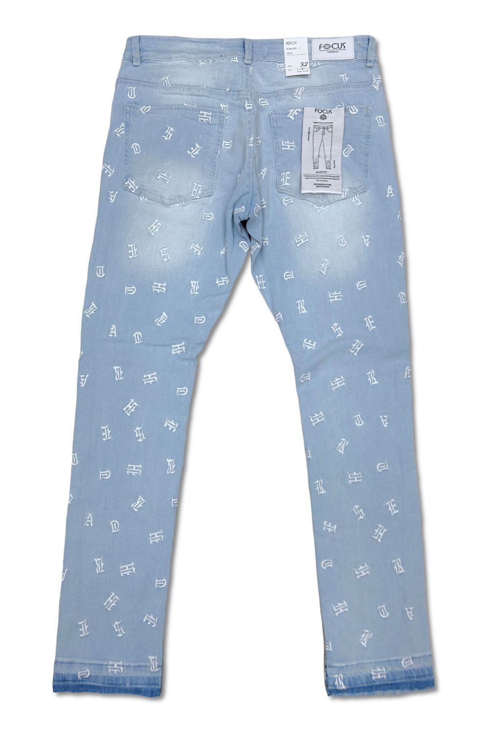 Focus Jean Set - Puzzled - Sky Blue
