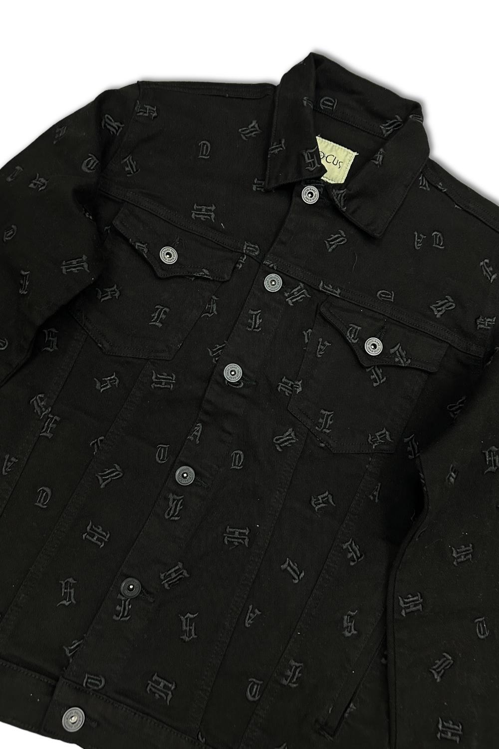 Focus - Monogram - Jacquard - Jean Set - Puzzled - Black