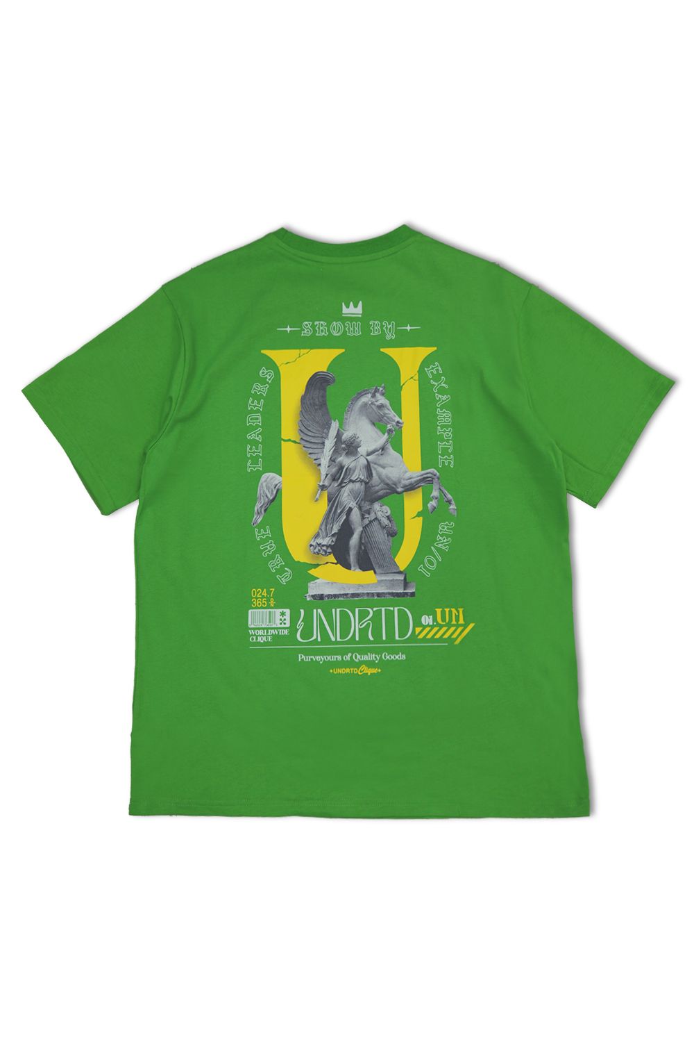 Under Rated Graphic T - Shirt - Pine Green