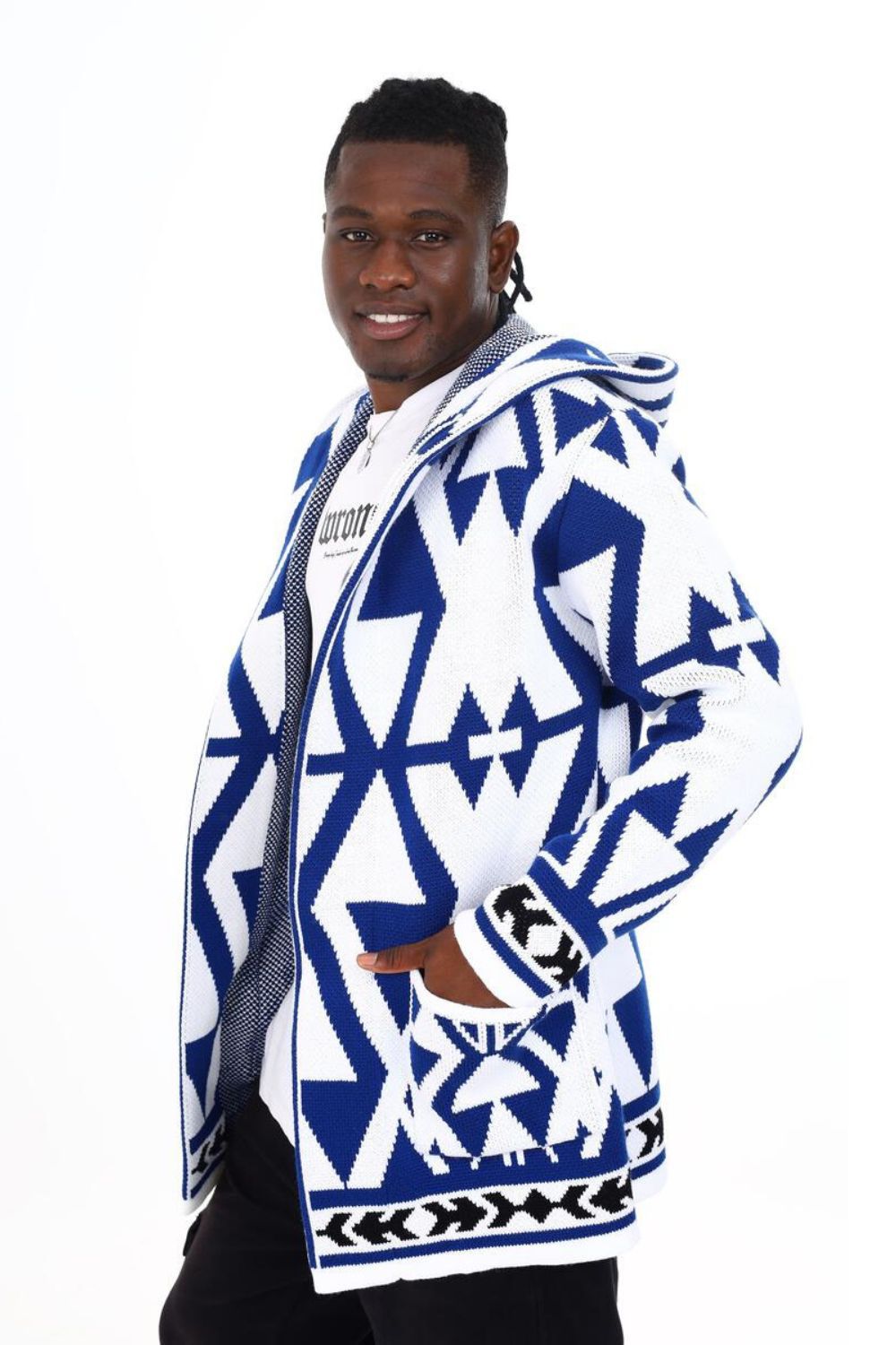 Black Pharaoh -Blue Long Sweater