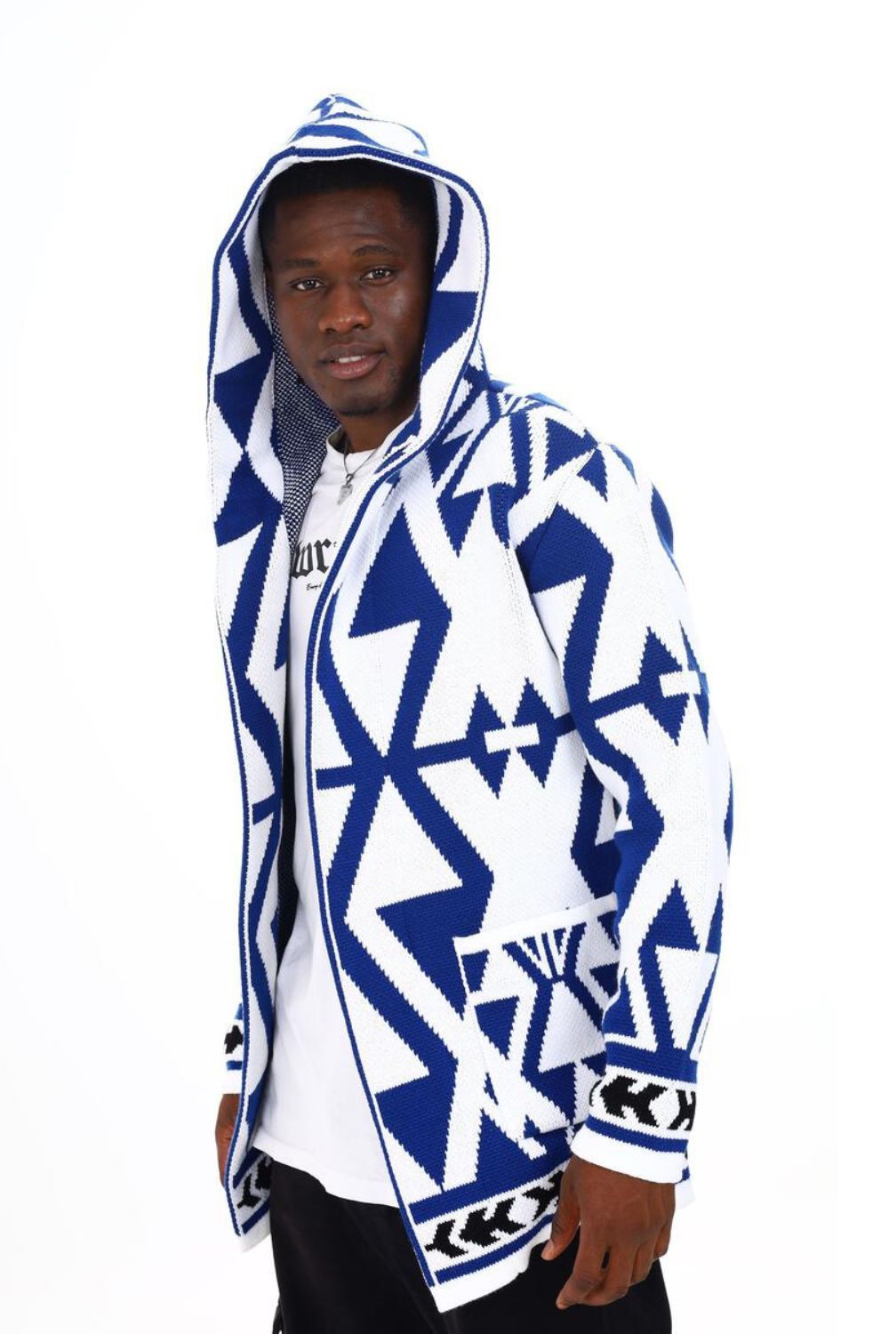 Black Pharaoh -Blue Long Sweater