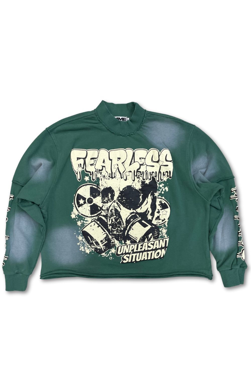 NME -Fearless Long Sleeve Sweater - Green