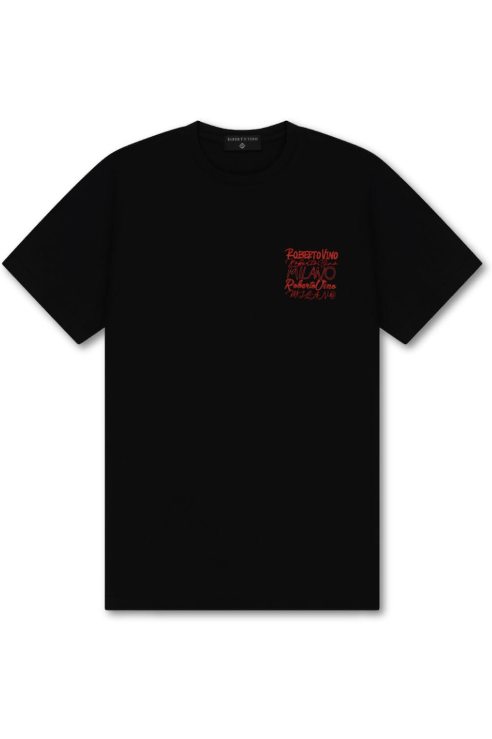 Roberto Vino Milano -Big Writing T - Shirt - Black