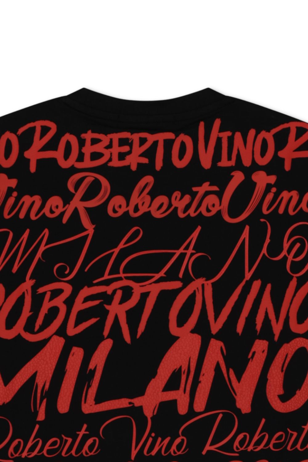 Roberto Vino Milano -Big Writing T - Shirt - Black