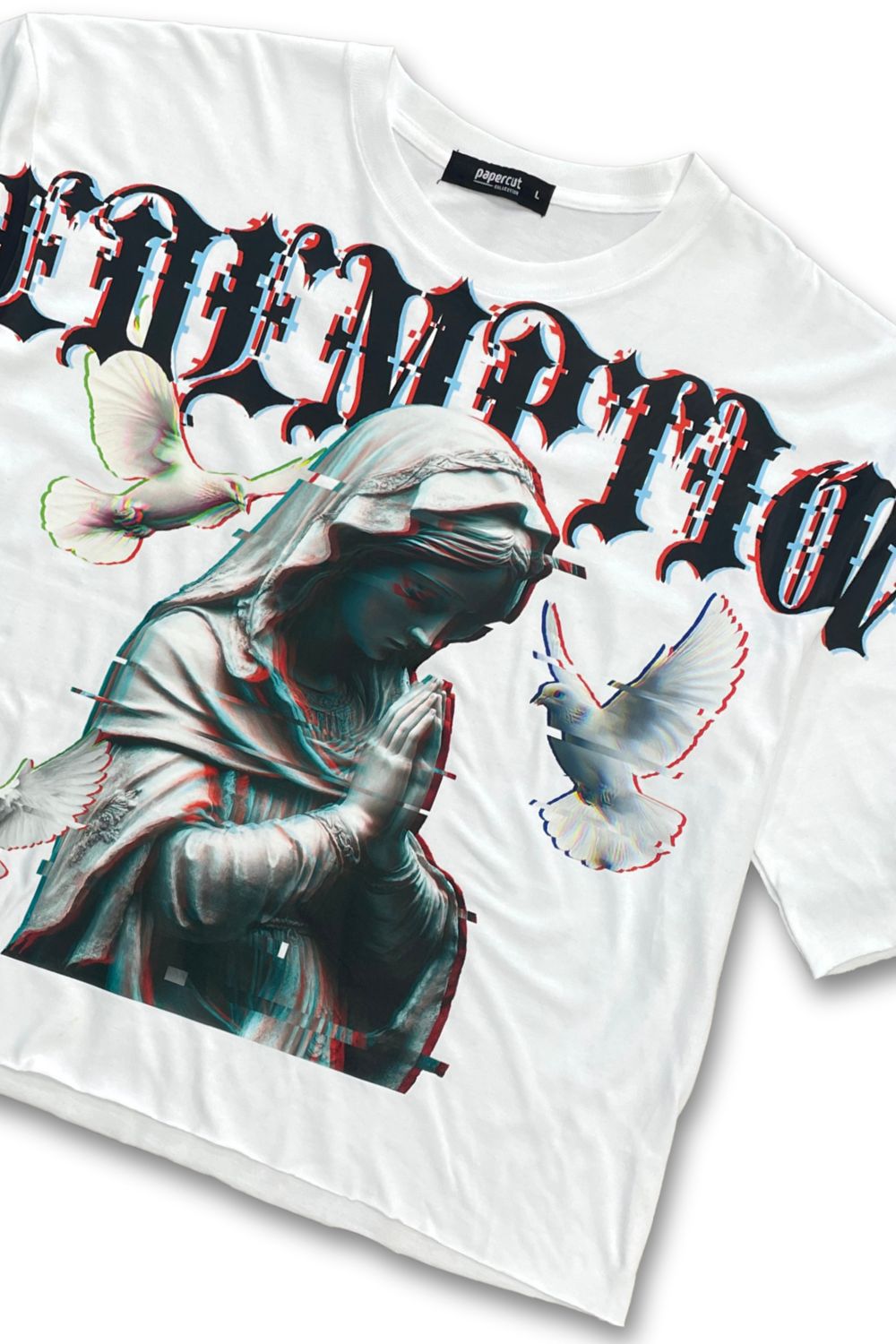 Redemption Cropped Graphic T - Shirt - White