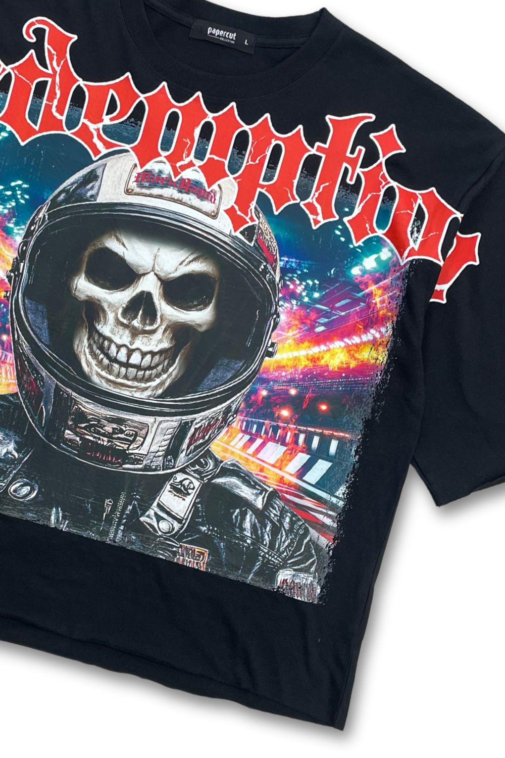 Redemption Cropped Graphic T - Shirt - Black