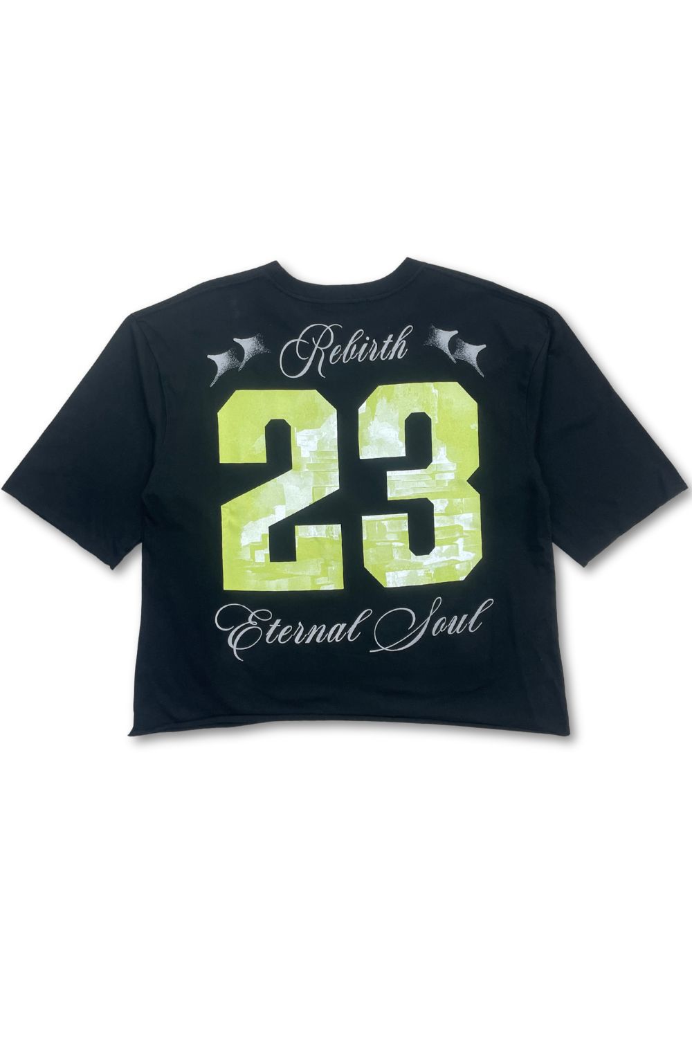 Eternal Cropped Graphic T - Shirt - Black