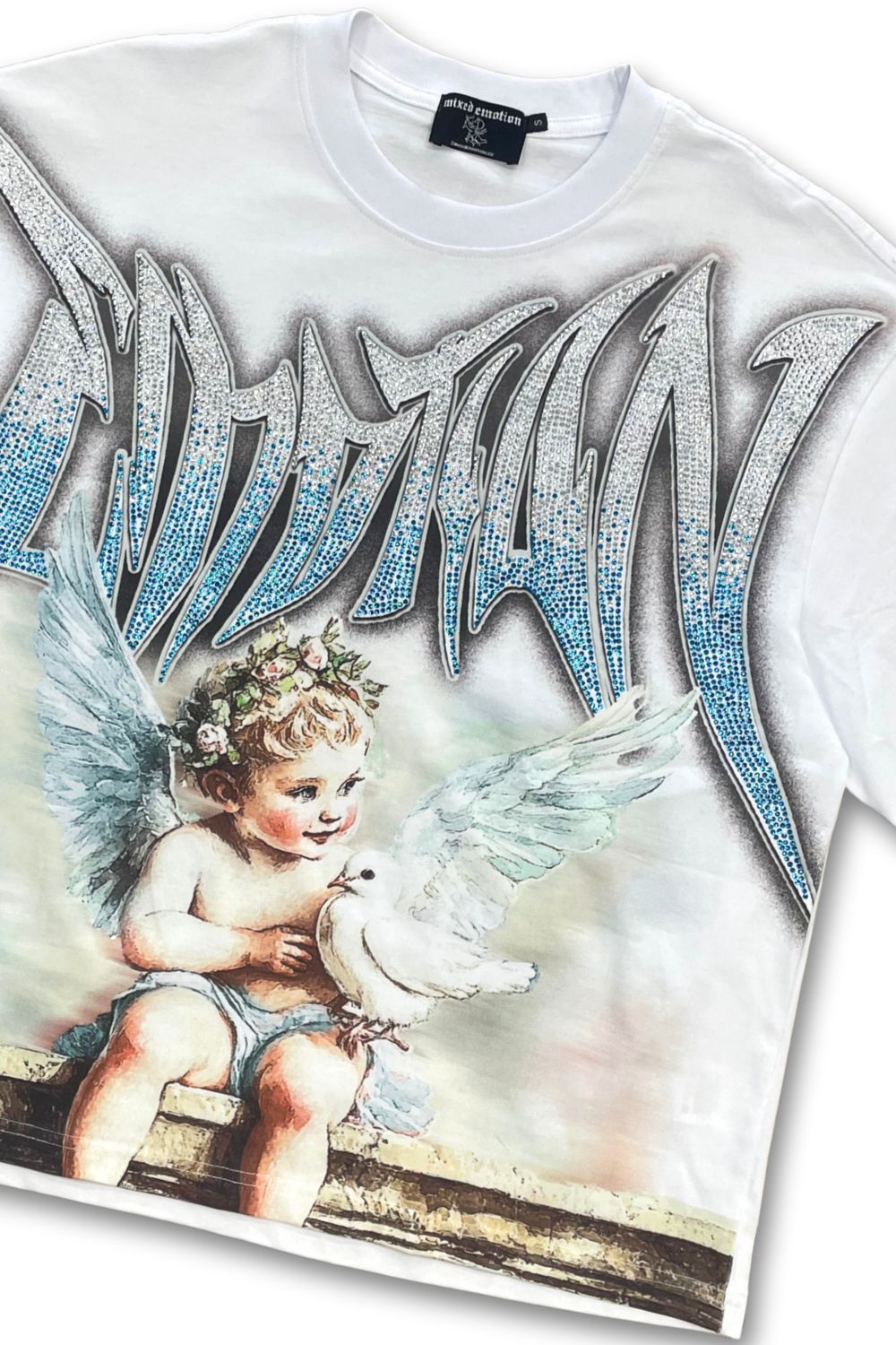 Mixed Emotions Dove Rhinestone T - Shirt
