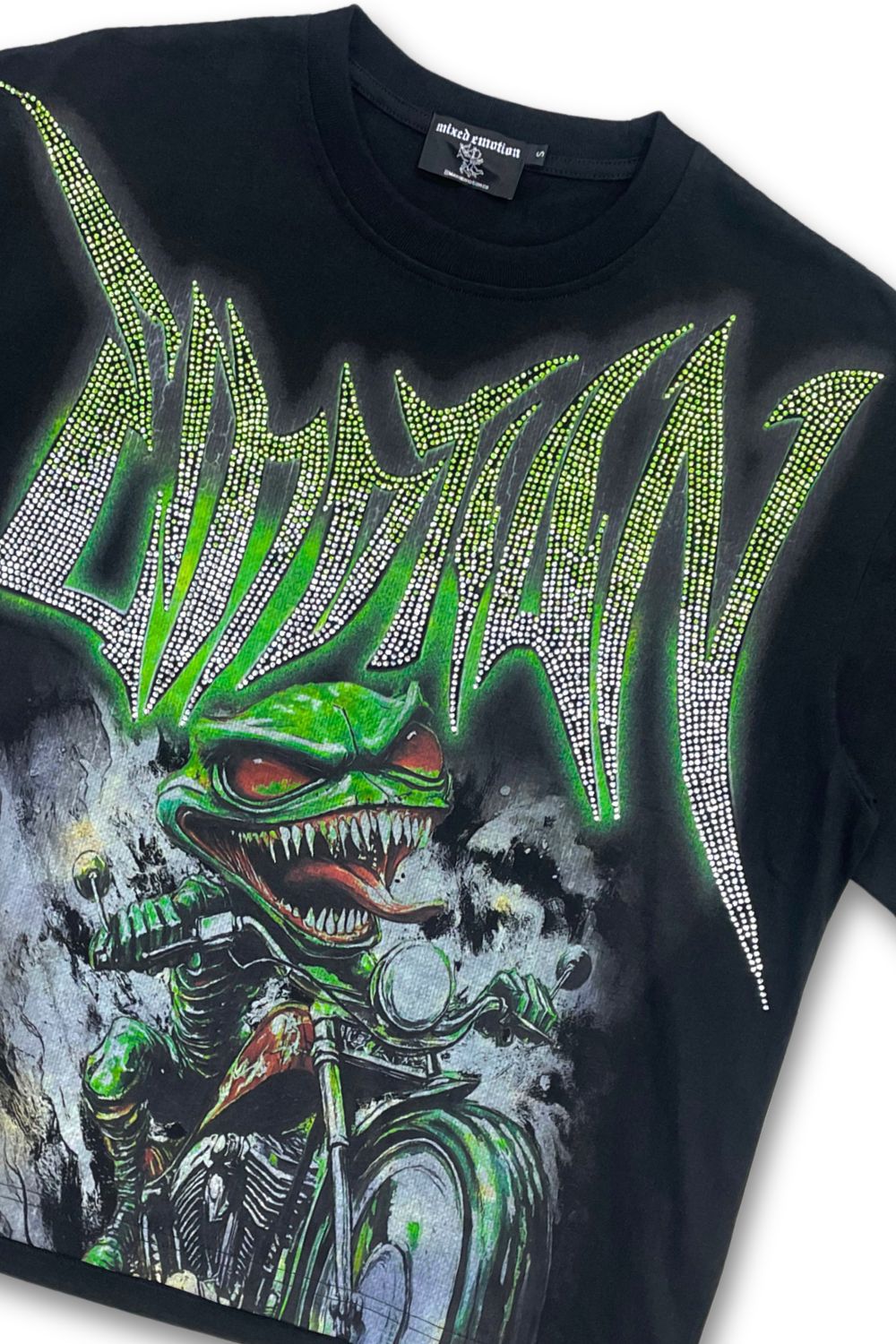 Mixed Emotions Goblin Rhinestone T - Shirt