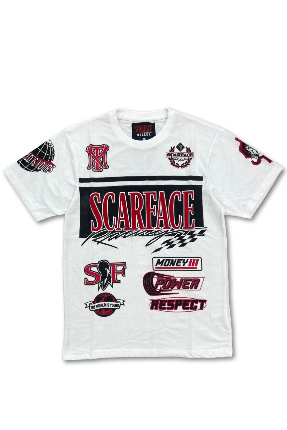 Reason Scarface Money Power Respect T - Shirt - White