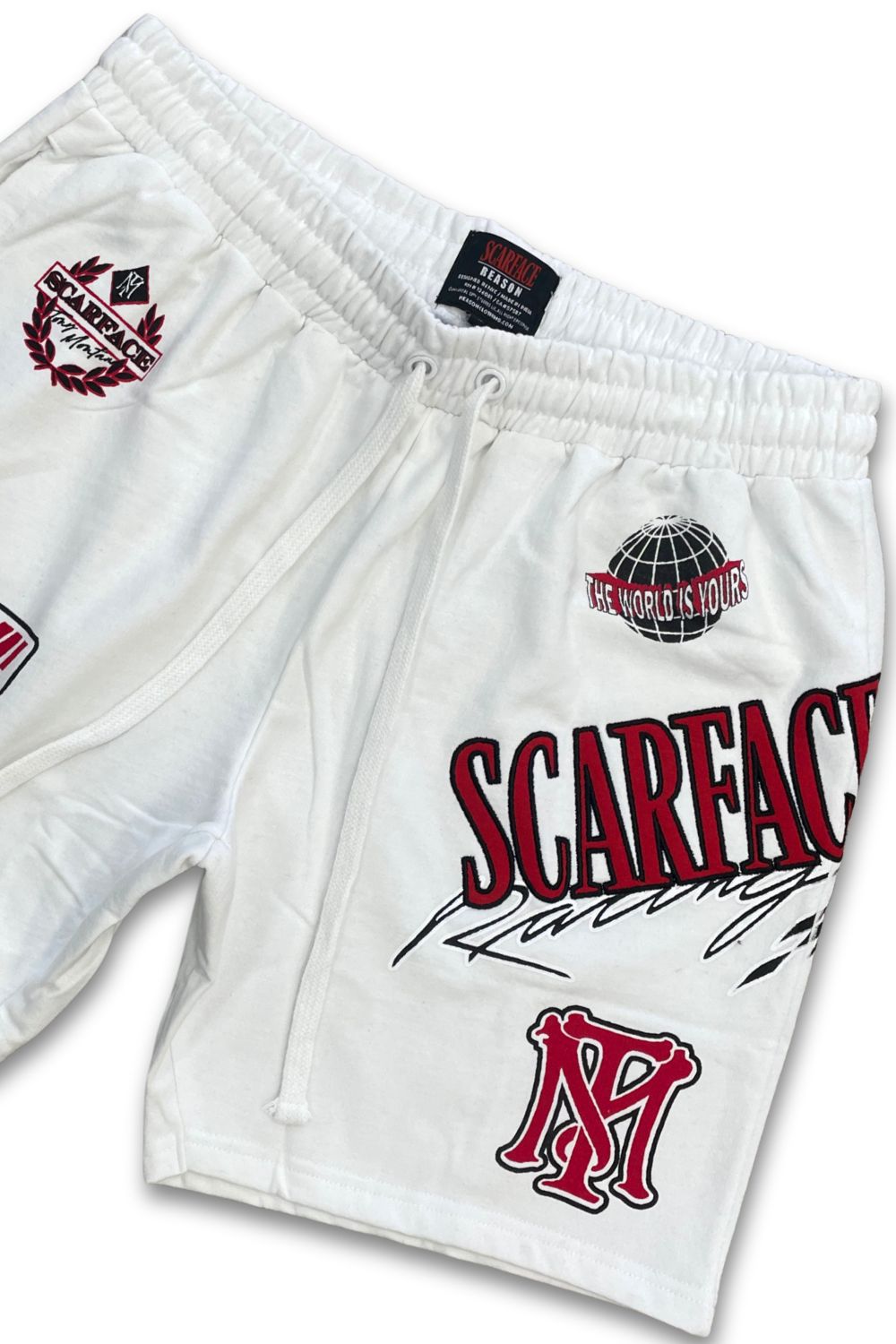 Reason Scarface Money Power Respect Shorts - White