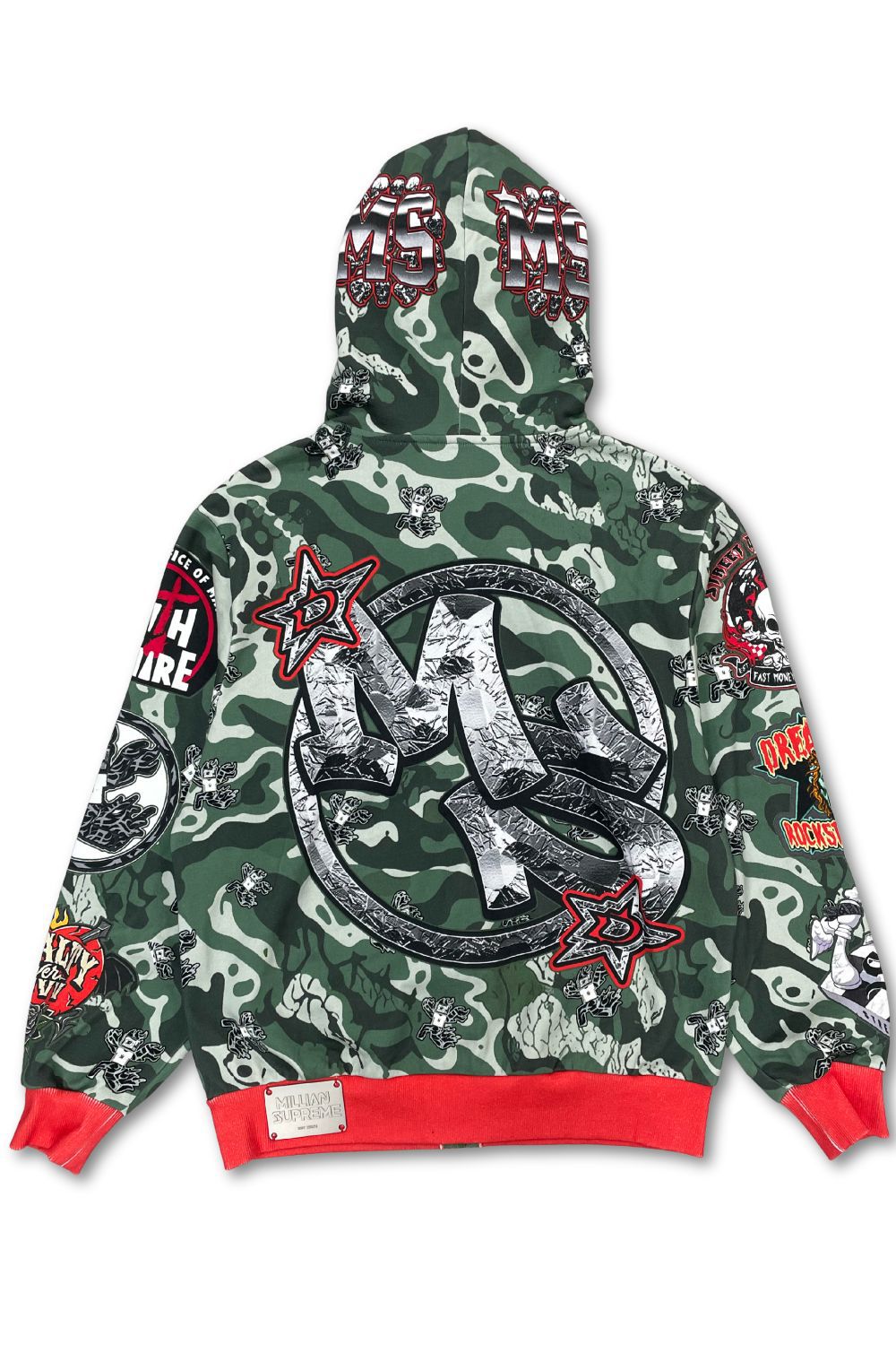 Millian Supreme Camo Full Zip Up Hoodie
