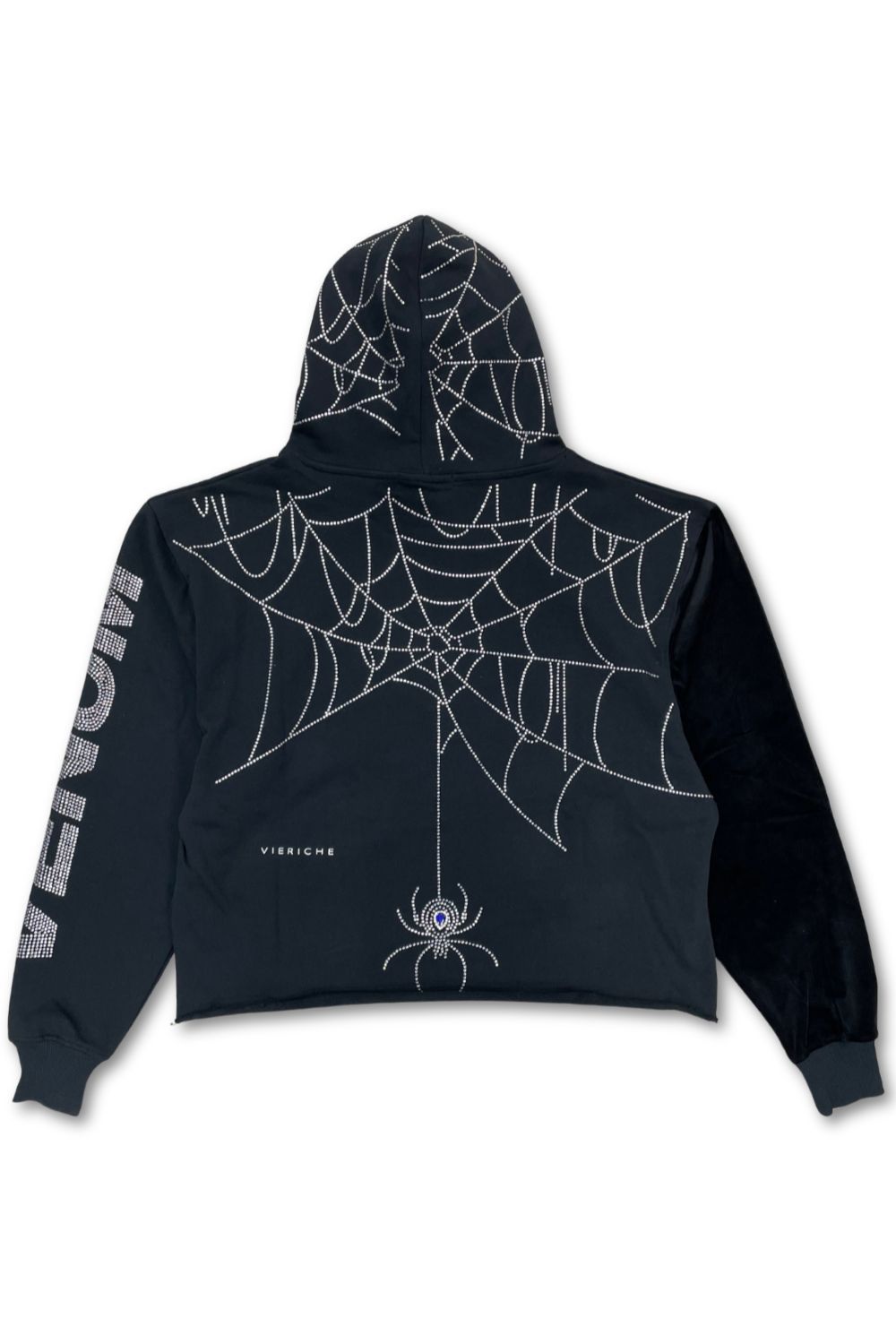 Vie Riche Spider Venom Cropped Hoodie - Black