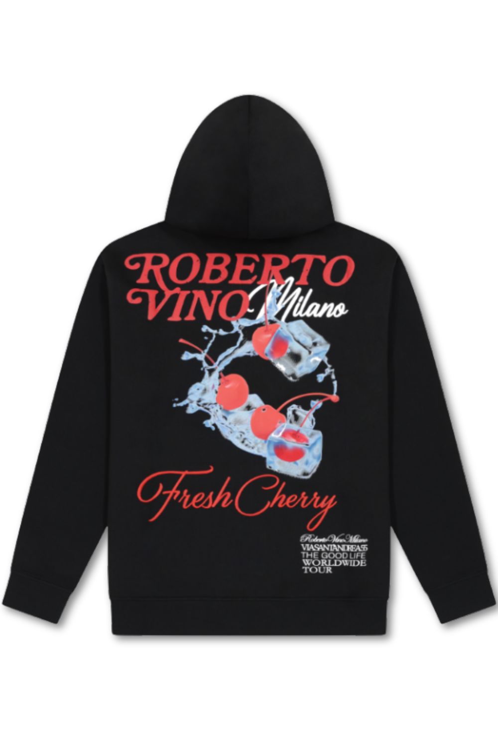 Roberto Vino Milano Fresh Cherry Zip Up Hoodie