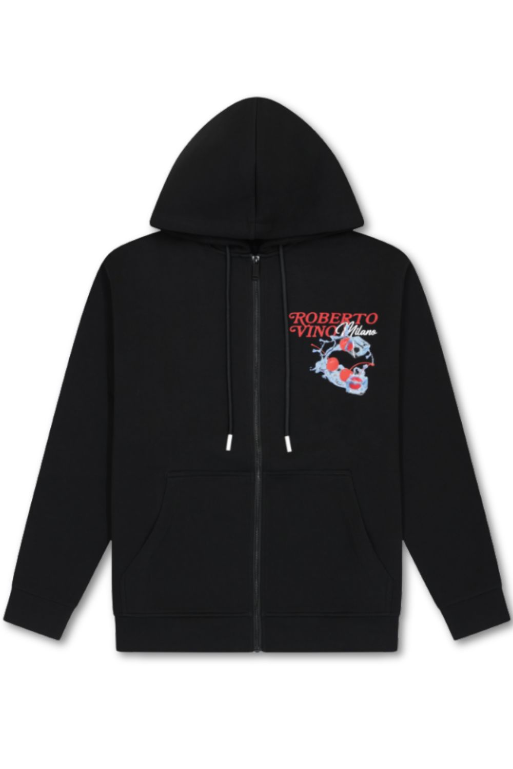 Roberto Vino Milano Fresh Cherry Zip Up Hoodie