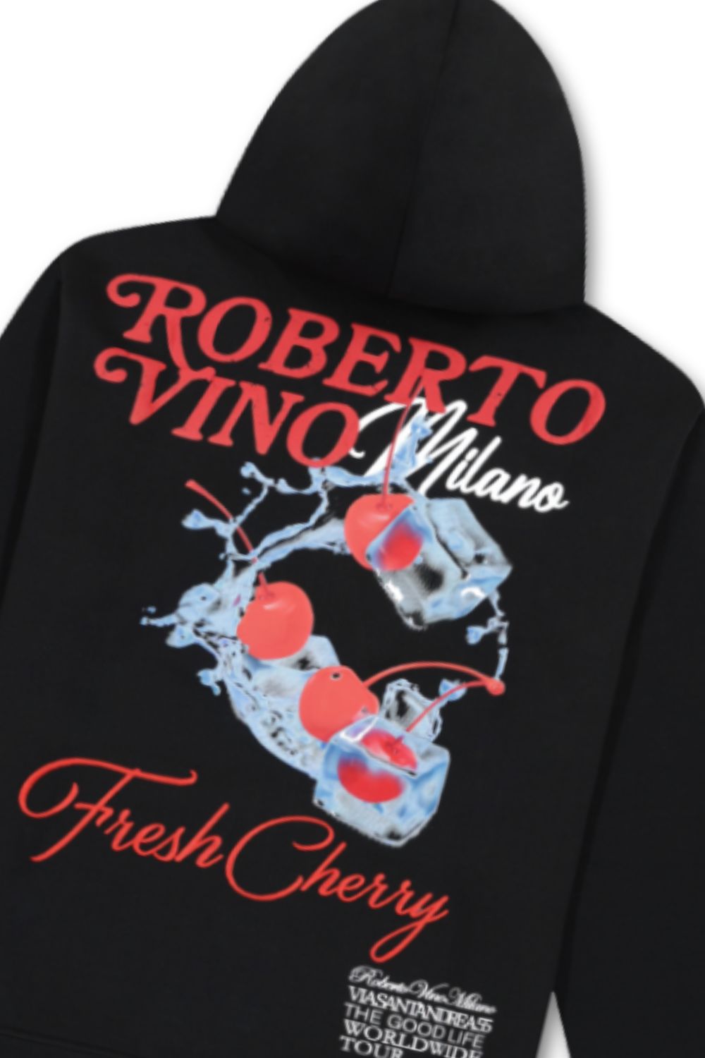 Roberto Vino Milano Fresh Cherry Zip Up Hoodie