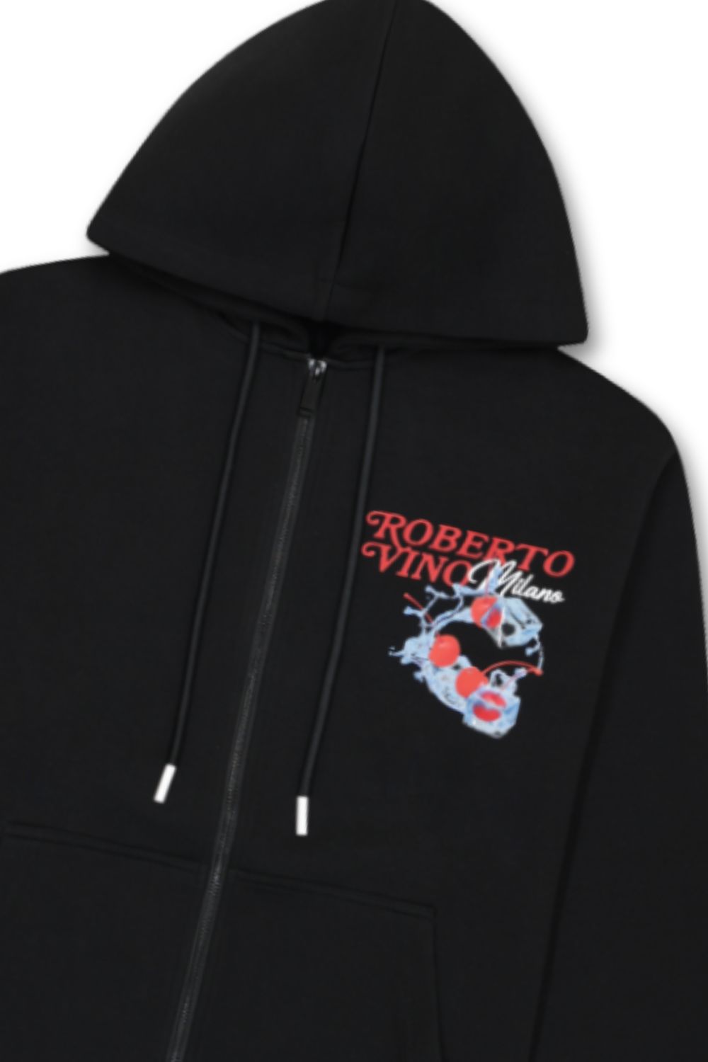 Roberto Vino Milano Fresh Cherry Zip Up Hoodie
