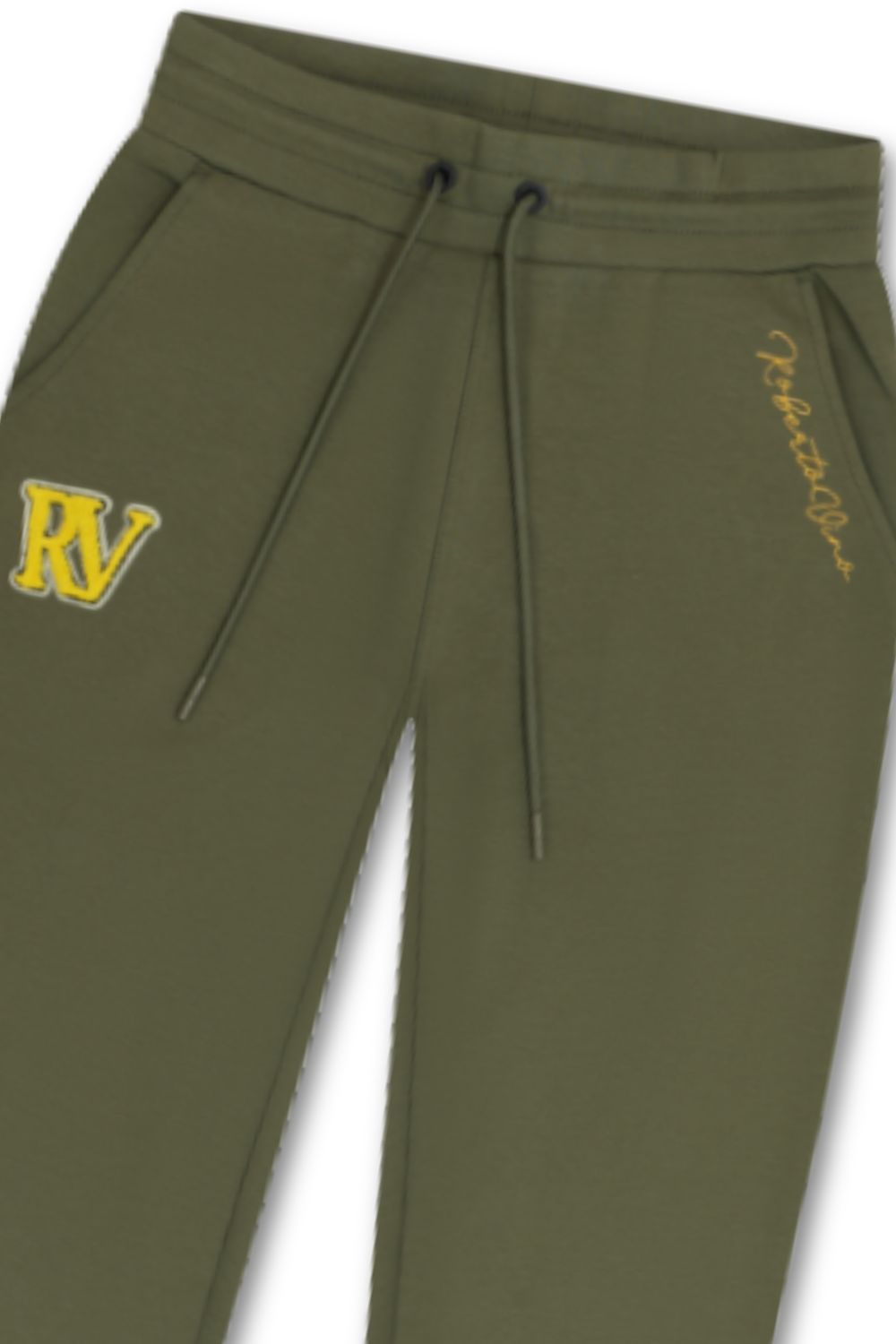 Roberto Vino Milano Big Writing Sweatpants - Olive