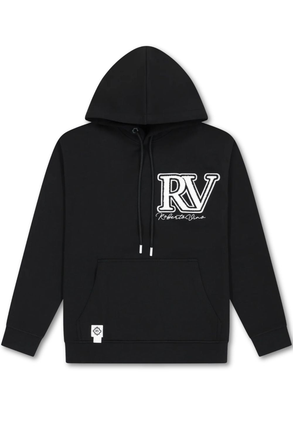 Roberto Vino Milano Big Writing Hoodie - Black