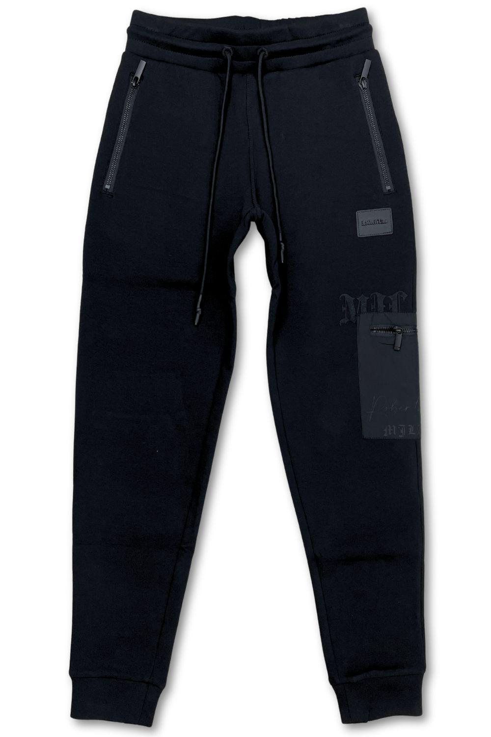Roberto Vino Milano Only The One Triple Black Sweatpants