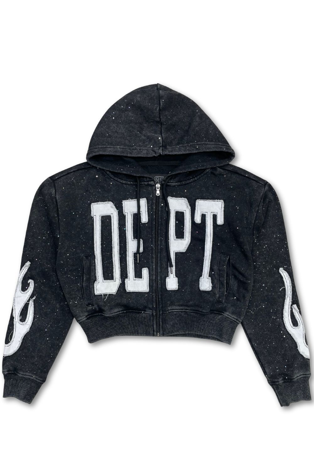 Women’s Red Fox DEPT Rhinestone Stacked Sweatsuit - Black