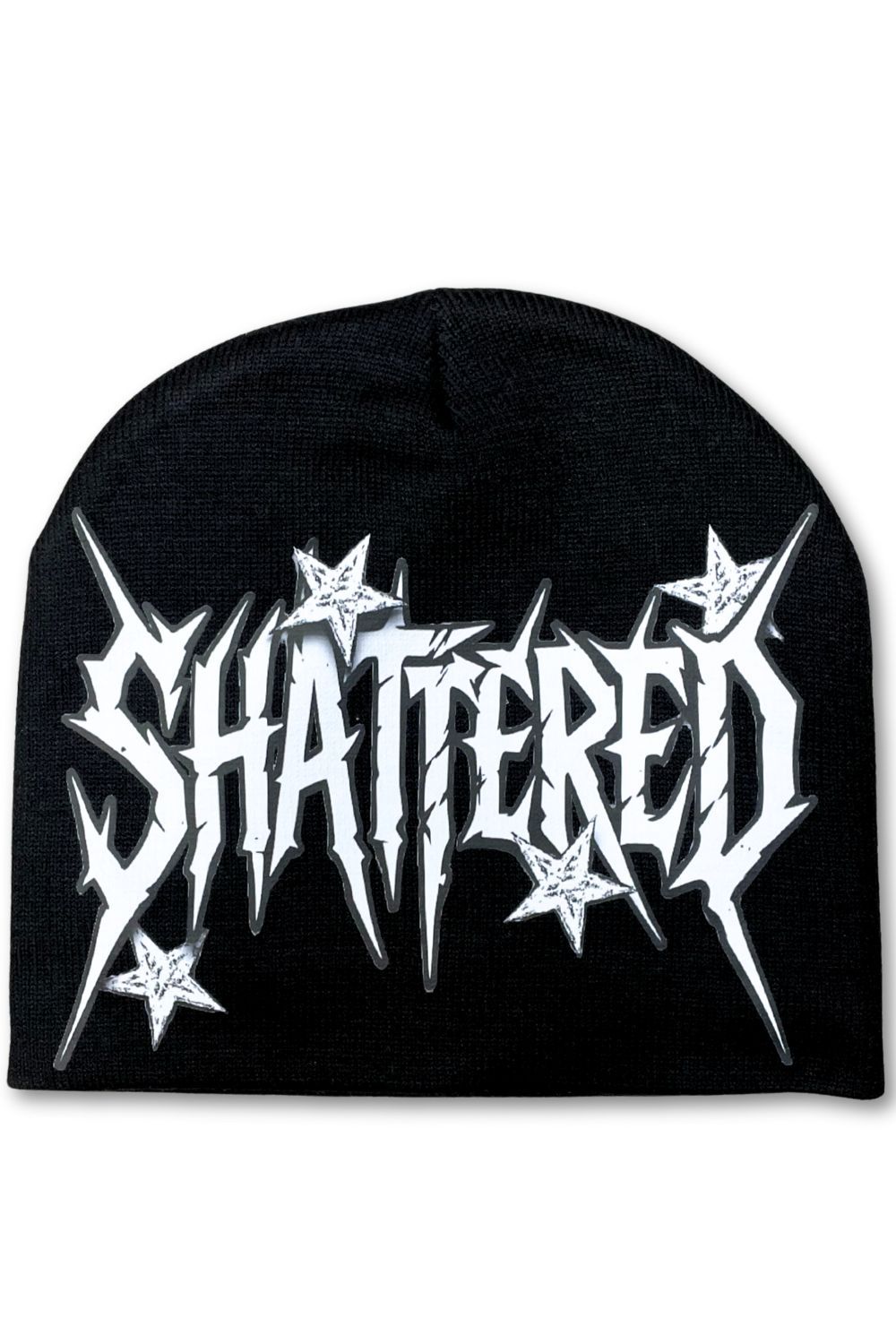 Shattered Hearts Stars Beanie - Black