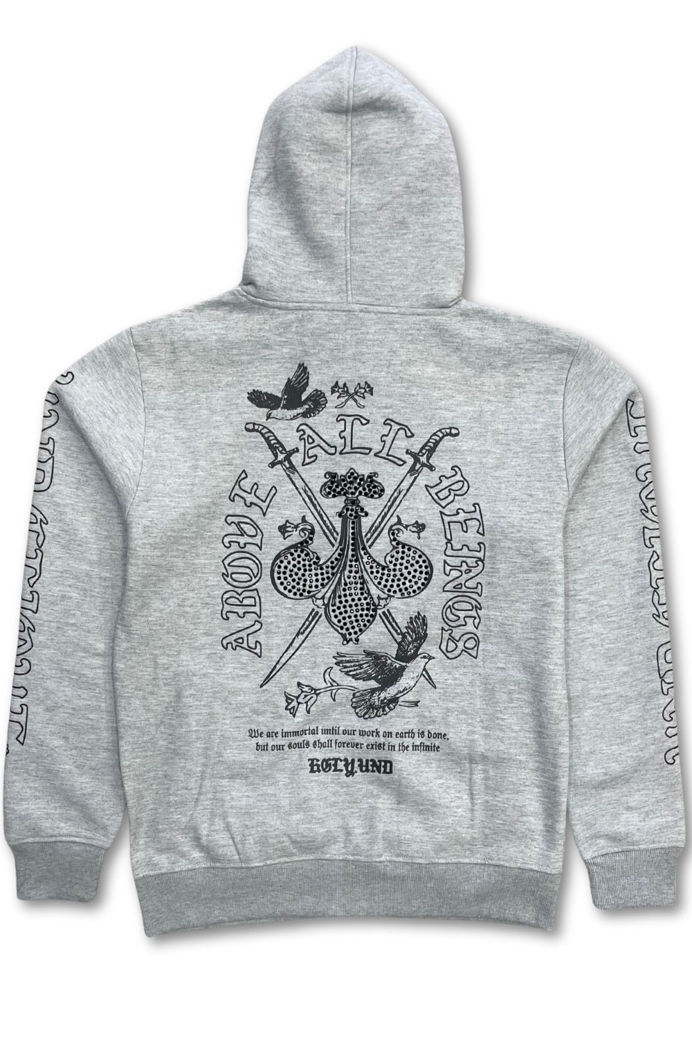 Undrtd Above All Beings Zip-Up Stacked Sweatsuit - Grey