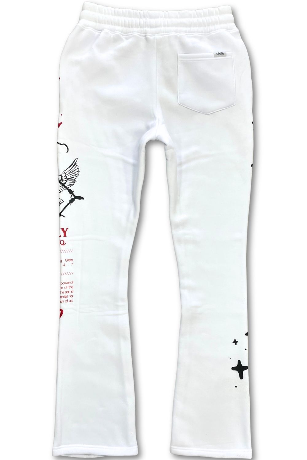 Undrtd Nothings Given Stacked Sweatsuit - White