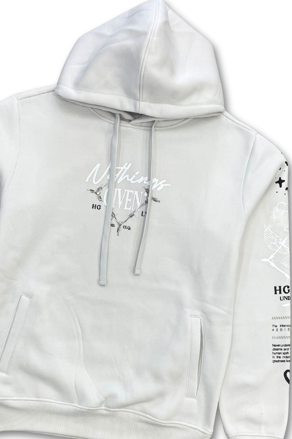 Undrtd Nothings Given Stacked Sweatsuit - Cream