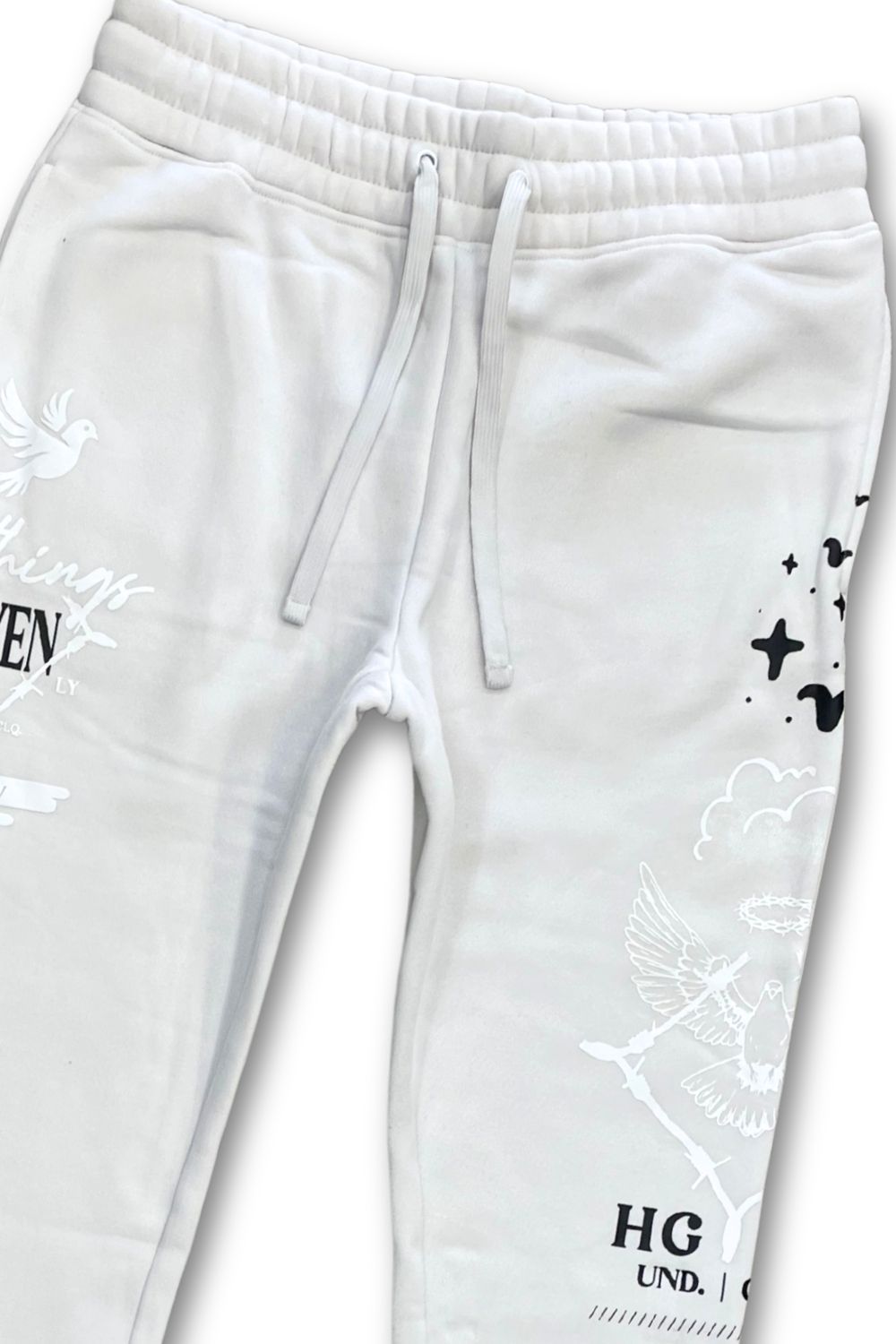 Undrtd Nothings Given Stacked Sweatsuit - Cream