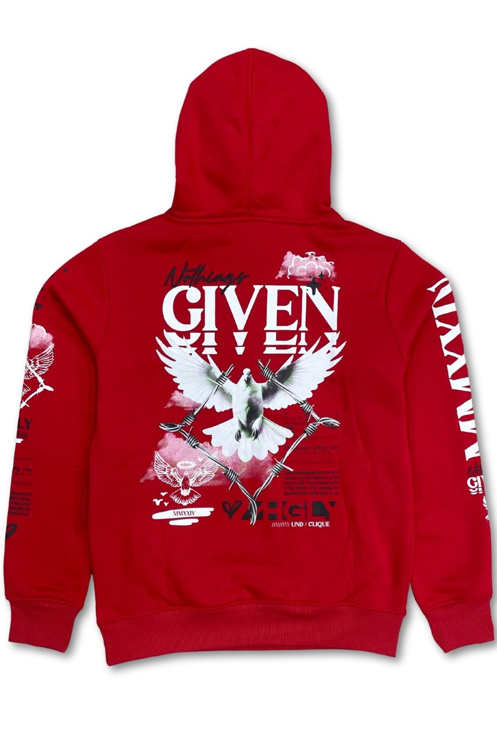 Undrtd Nothings Given Stacked Sweatsuit - Red