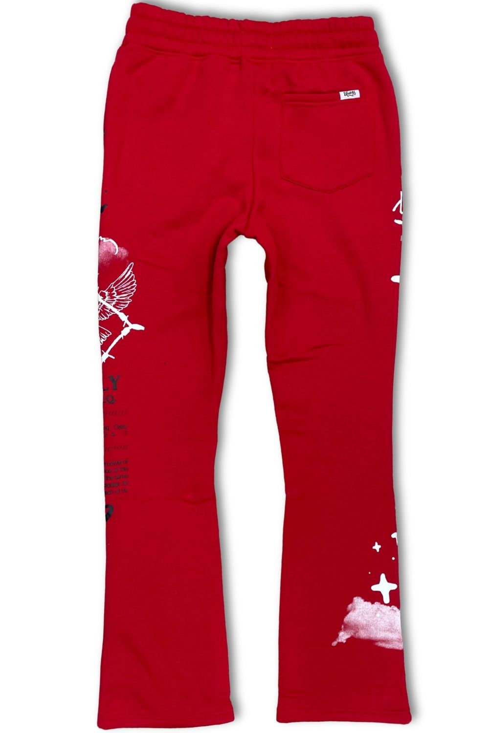 Undrtd Nothings Given Stacked Sweatsuit - Red