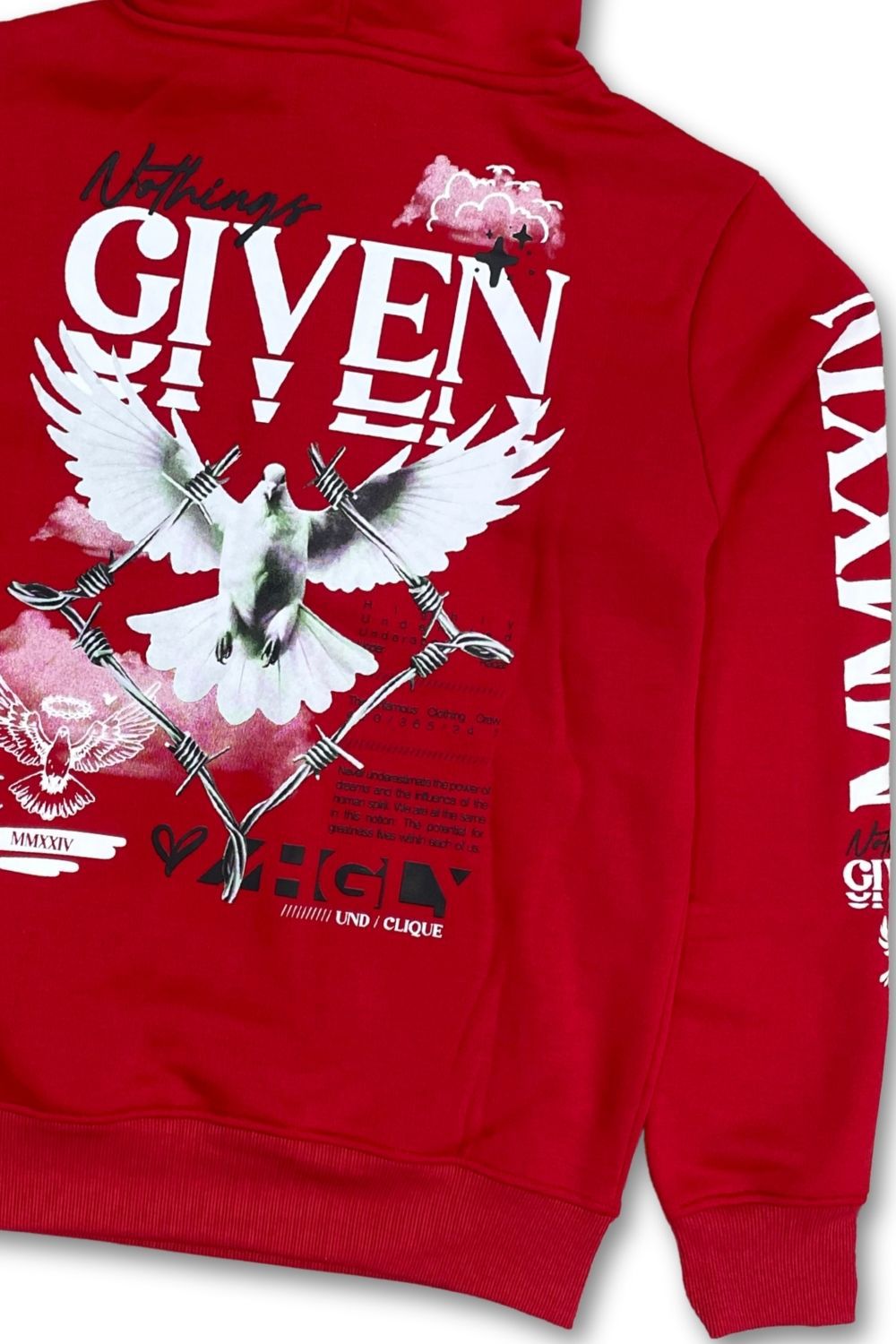 Undrtd Nothings Given Stacked Sweatsuit - Red