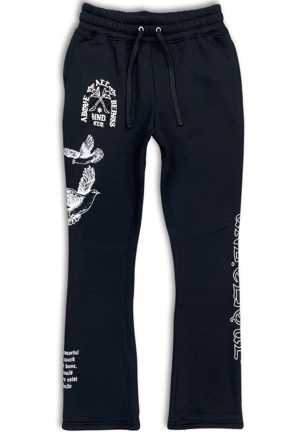 Undrtd Above All Beings Zip-Up Stacked Sweatsuit - Black