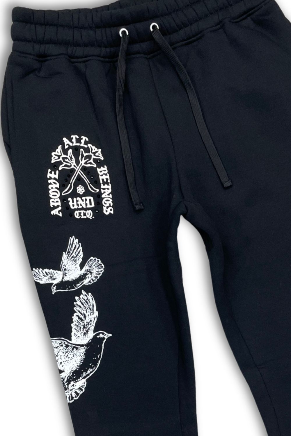 Undrtd Above All Beings Zip-Up Stacked Sweatsuit - Black