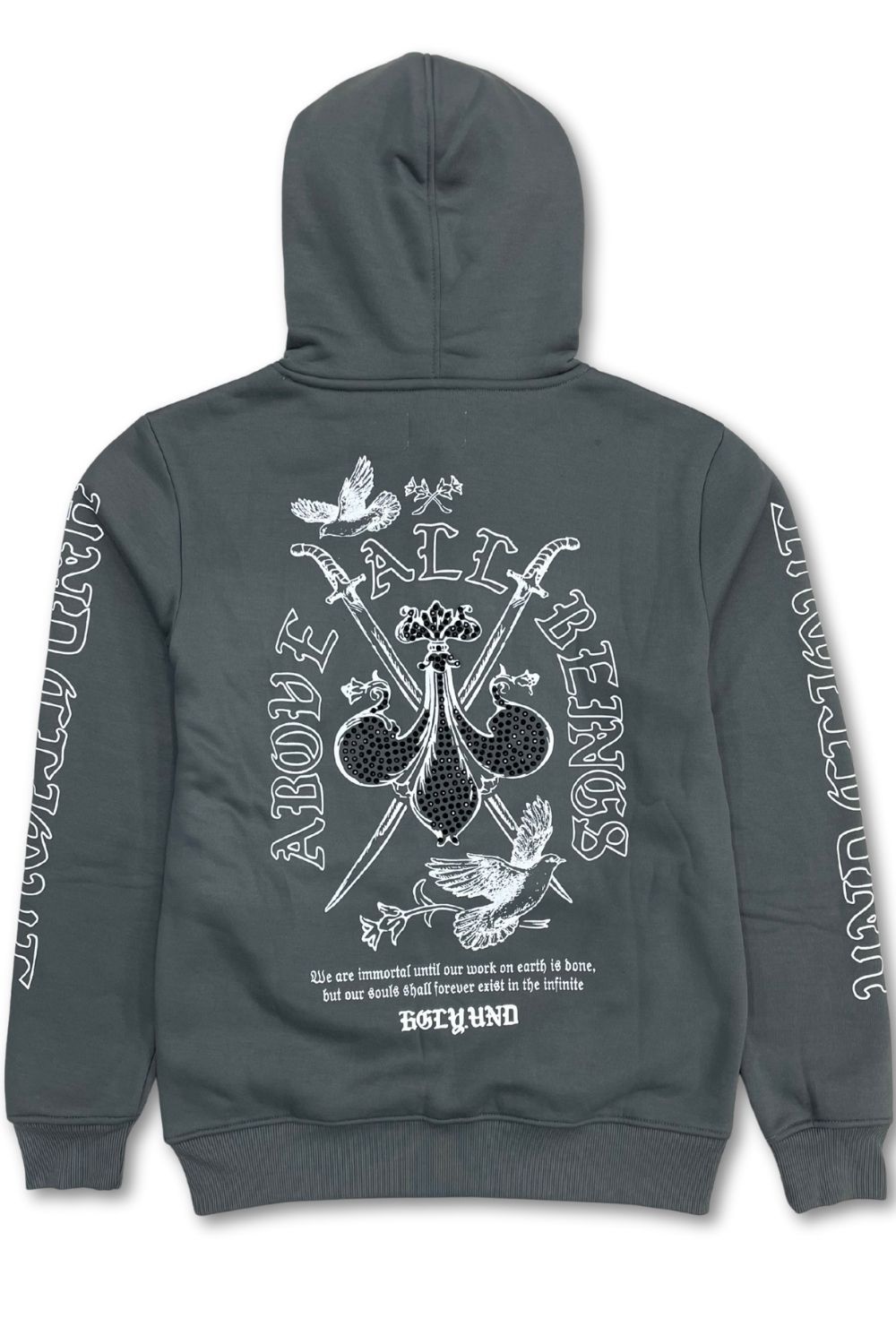 Undrtd Above All Beings Zip-Up Stacked Sweatsuit - Charcoal