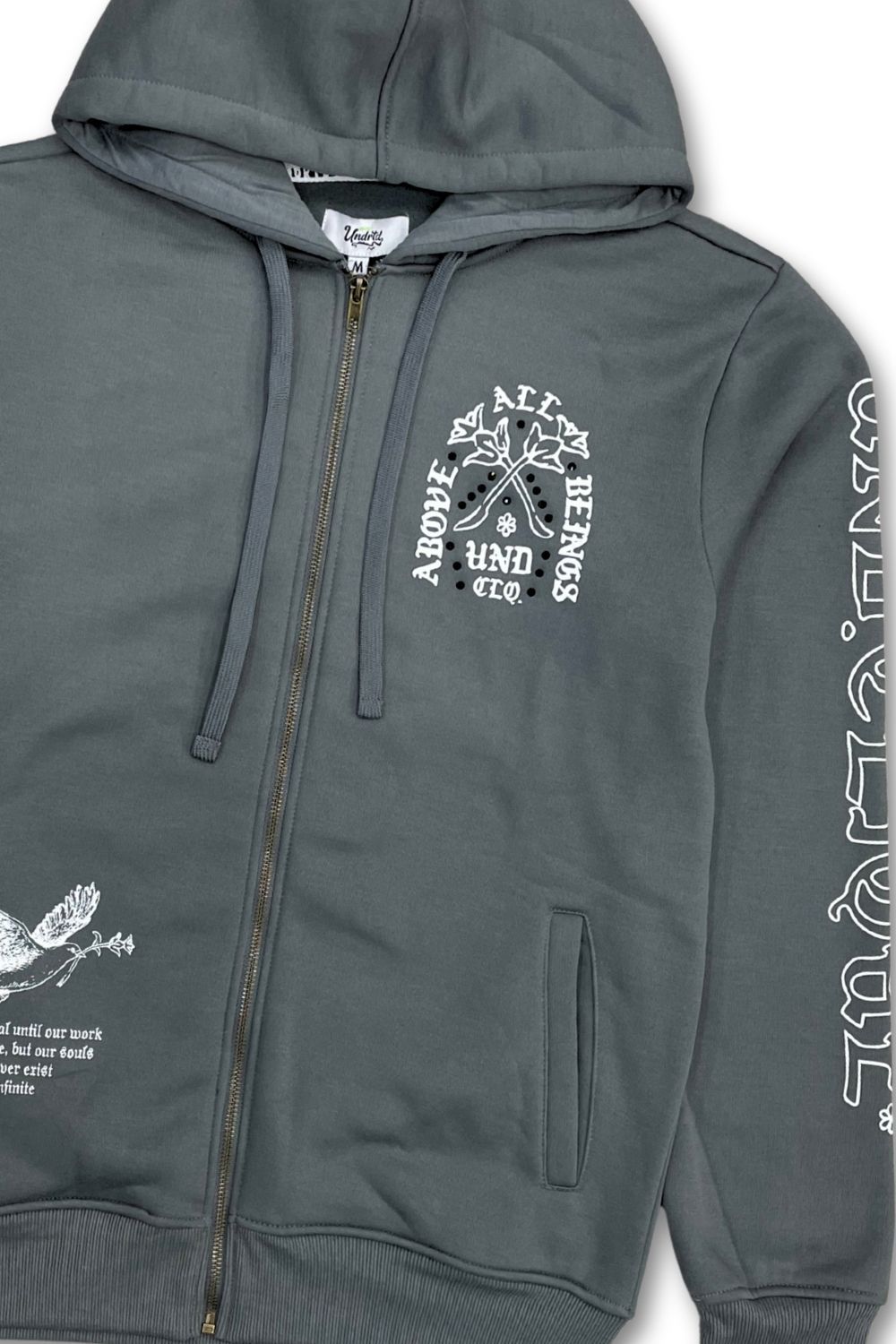 Undrtd Above All Beings Zip-Up Stacked Sweatsuit - Charcoal