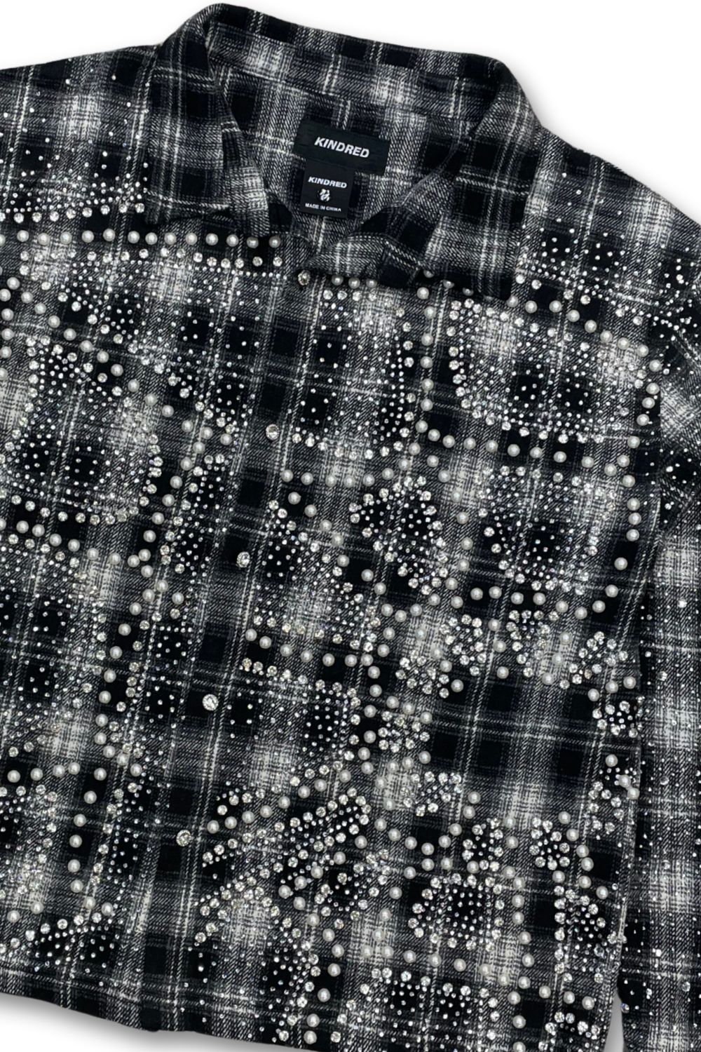 Kindred Rhinestone Flannel - Black