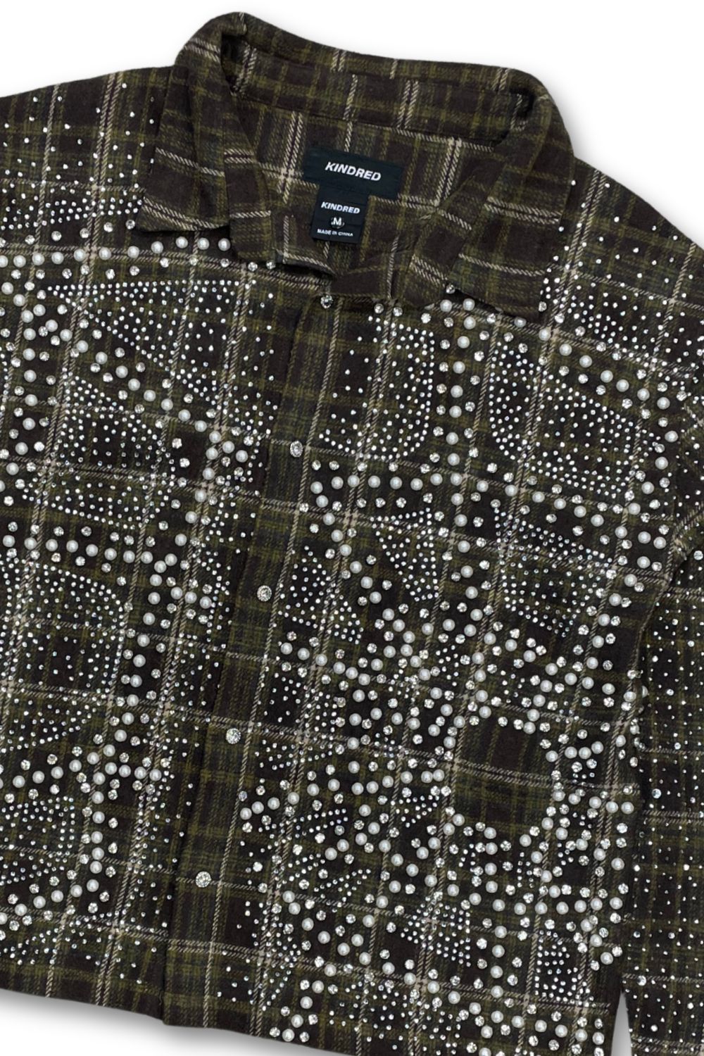 Kindred Rhinestone Flannel - Beef & Broccoli