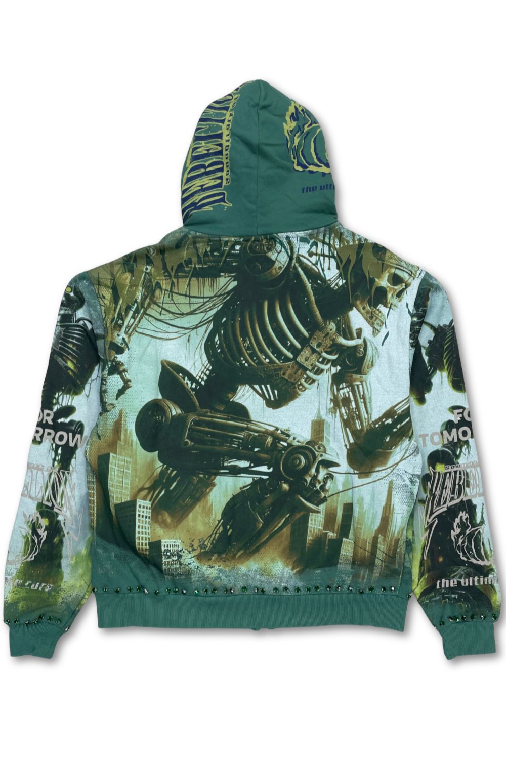 Stray Robots Disaster Zip-Up Hoodie - Forest
