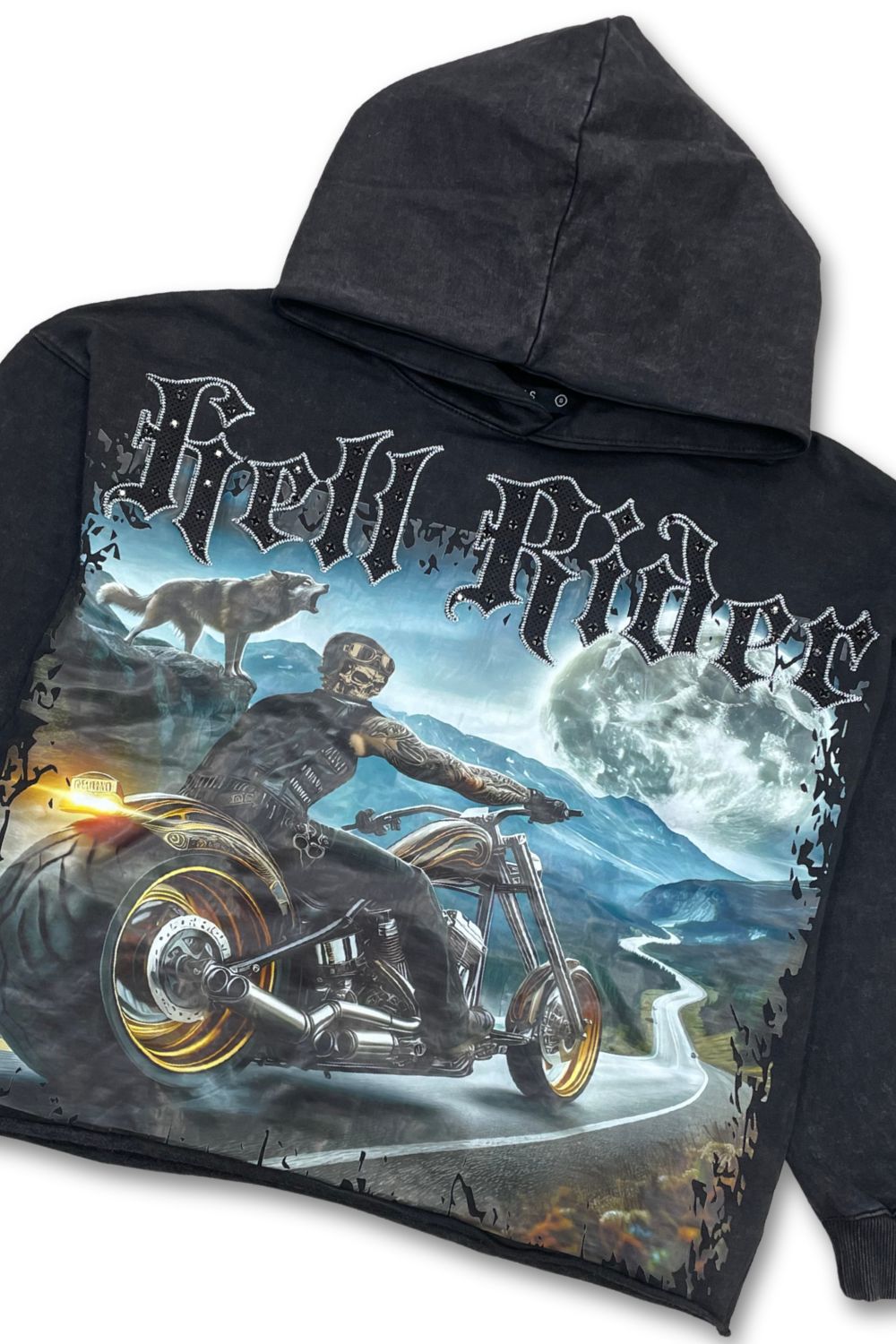 Focus Ride Or Die Cropped Hoodie - Black