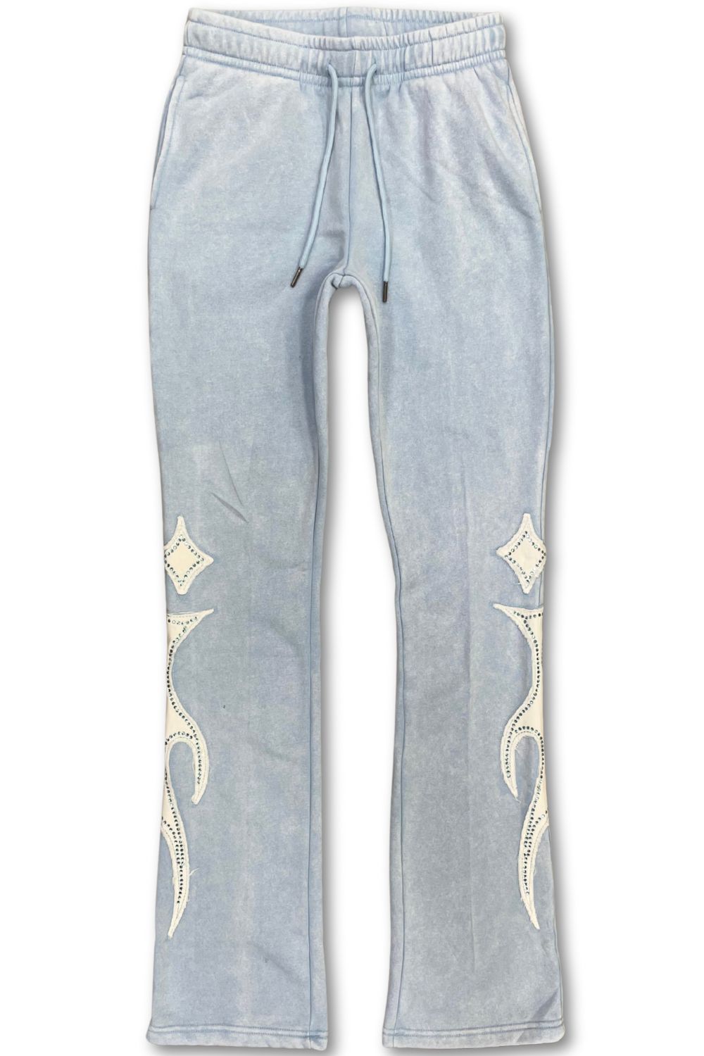 Women’s Red Fox DEPT Rhinestone Stacked Sweatsuit - Light Blue