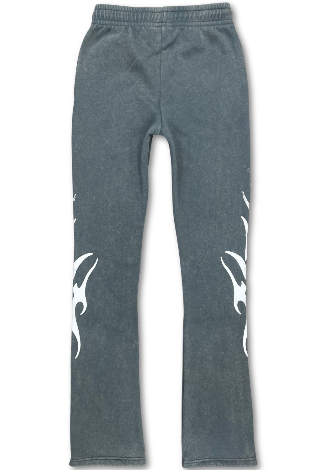 Women’s Red Fox Embellished Rhinestone Stacked Sweatsuit - Slate