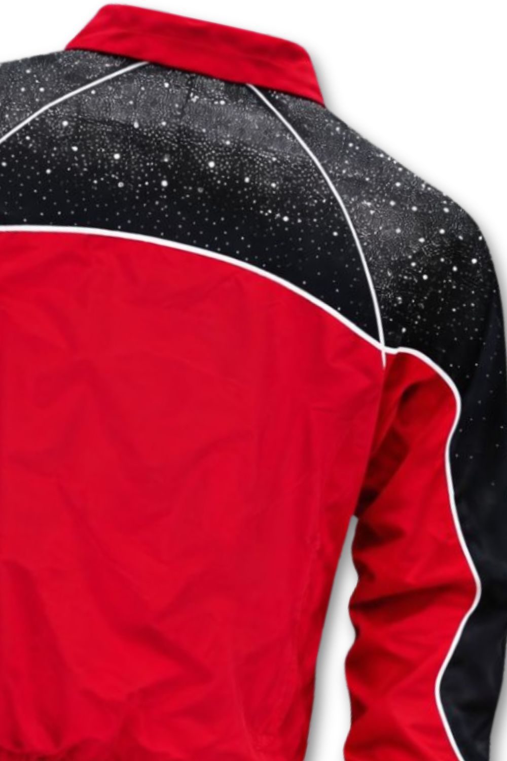 Kindred Rhinestone Nylon Zip-Up Red/Black