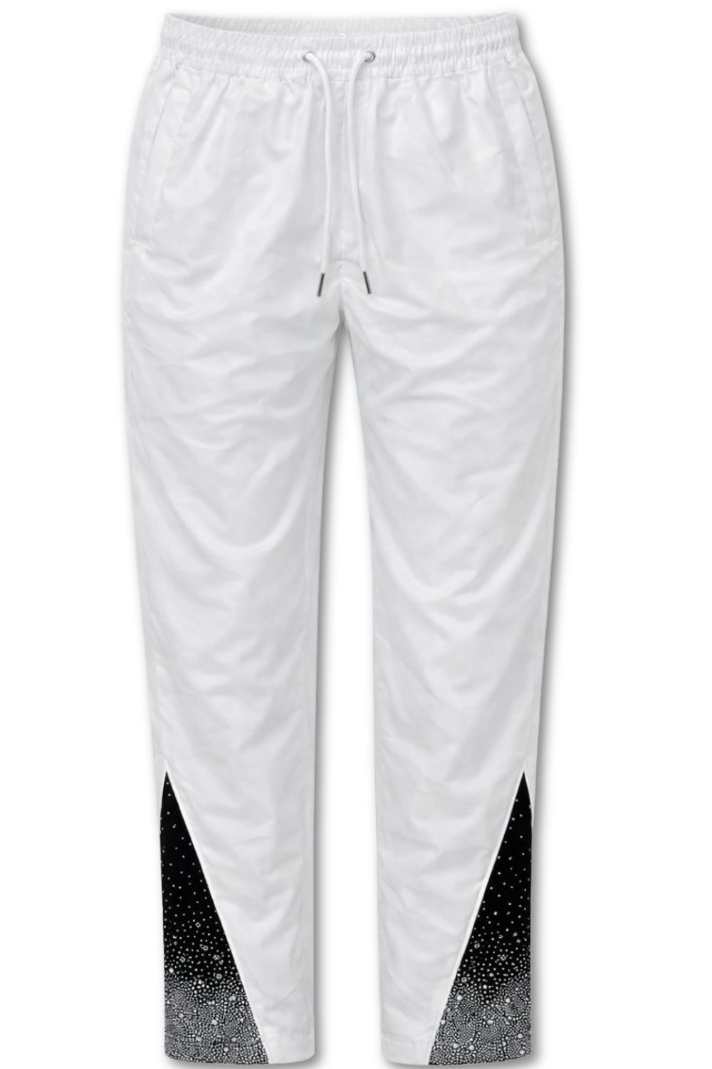 Kindred Rhinestone Nylon Pants White