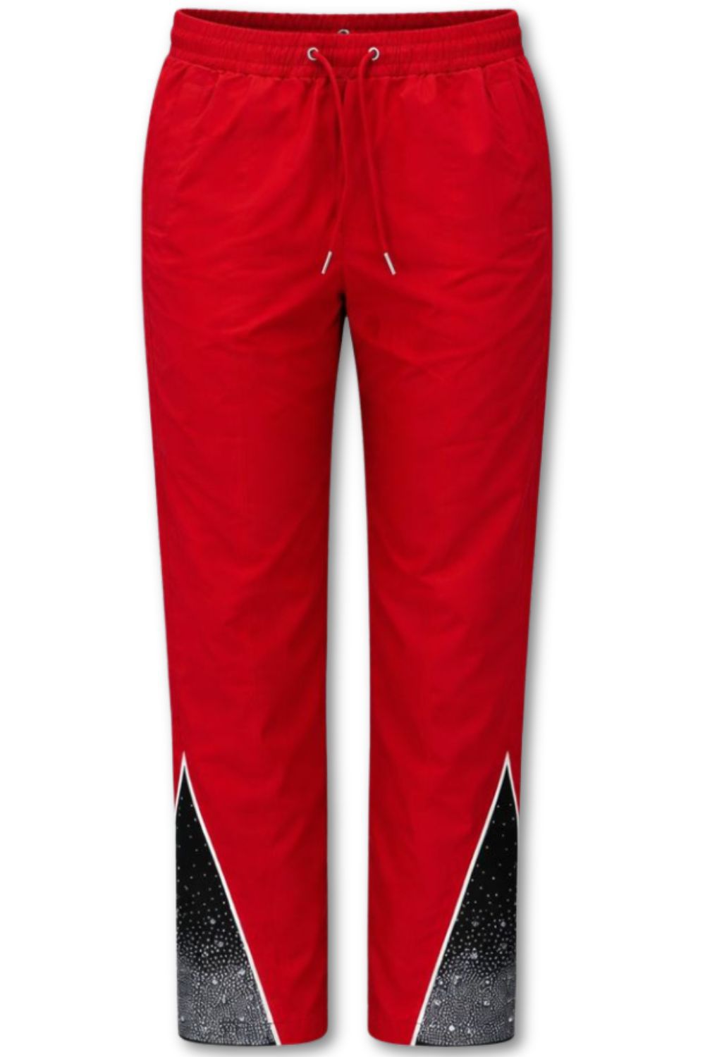 Kindred Rhinestone Nylon Pants Red/Black