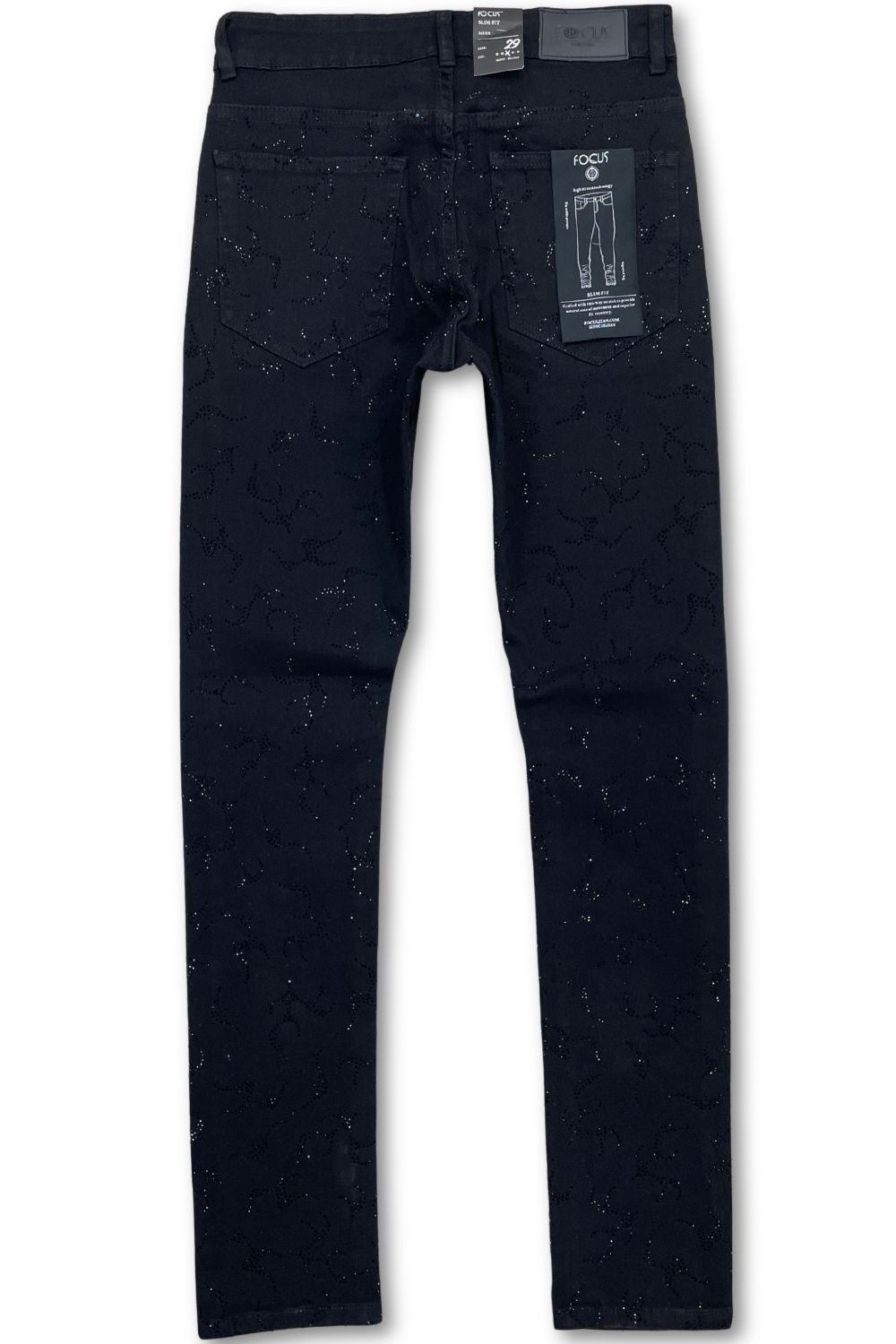 Focus Rhinestone Skinny Fit Jeans