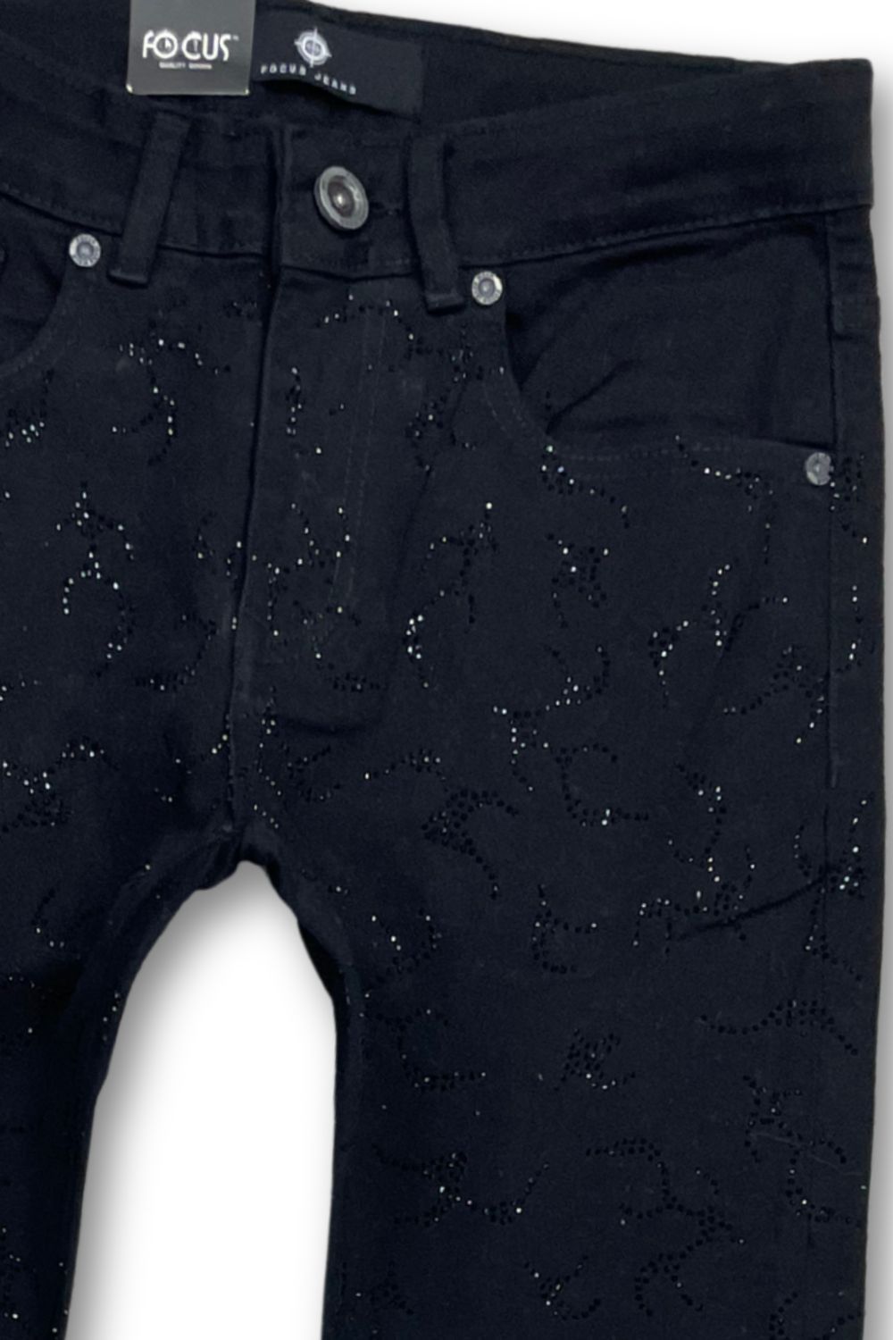 Focus Rhinestone Skinny Fit Jeans