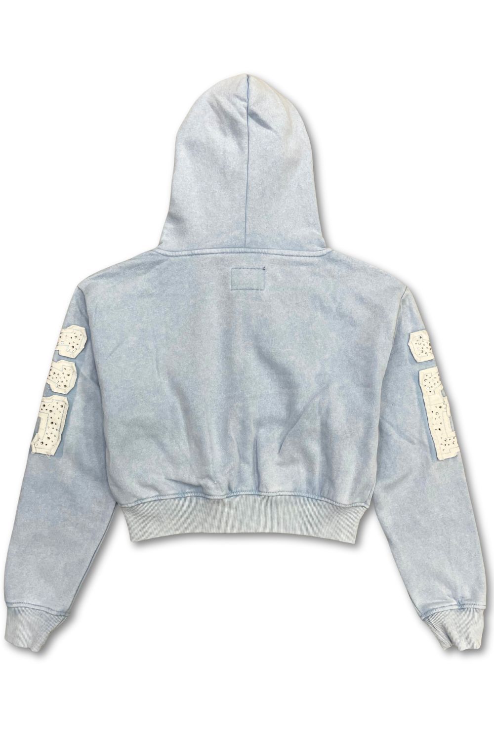 Women’s Red Fox Exclusive Rhinestone Stacked Sweatsuit - Light Blue